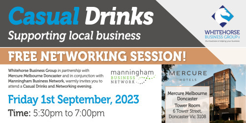 Casual Drinks & Networking with Manningham Business Network