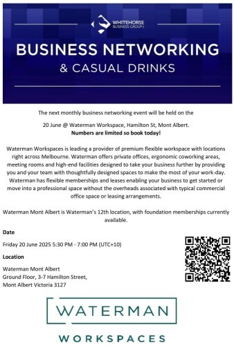 June Monthly Business Networking Event --  NEW DATE