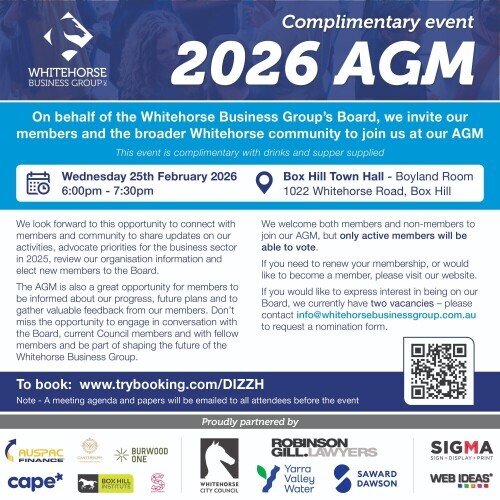 Whitehorse Business Group AGM