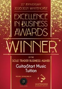 Guitar Start - Sole Trader Business Award Winner